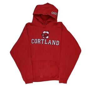 Cortland University Red Dragons Hoodie L Fleece Sweatshirt NCAA Made in USA